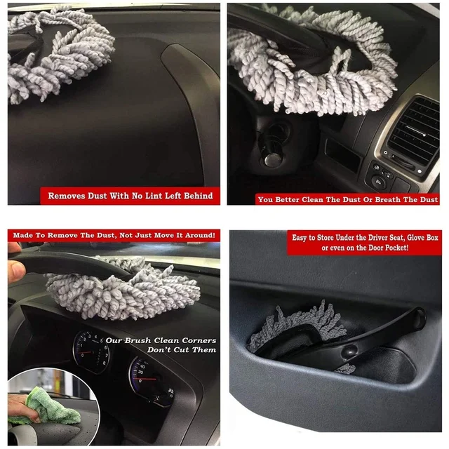 Microfiber Car Wash Brush – Streak-Free Cleaning | Velvet Wipe