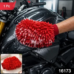 Microfiber Chenille Wash Glove for Bike Cleaning