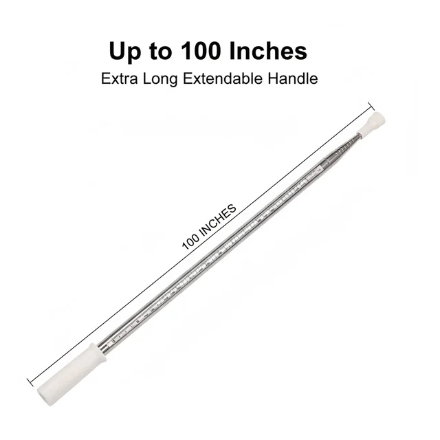 Microfiber Duster – 100-Inch Extendable Handle | Velvet Wipe