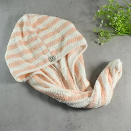 Microfiber Hair Drying Towel Wrap – Soft & Fast-Drying with Teddy Bear Button