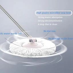 Microfiber Spin Mop Refill Head – 360° Rotating 5 Pack for Efficient Cleaning