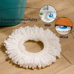 Microfiber Spin Mop Refill Head – Durable 360° Rotating Cleaning
