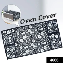 Microwave Oven Cover – Dust Protection with Utility Pockets | Tidy Table