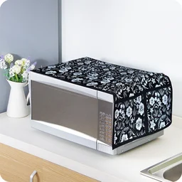 Microwave Oven Cover – Dust Protection with Utility Pockets | Tidy Table