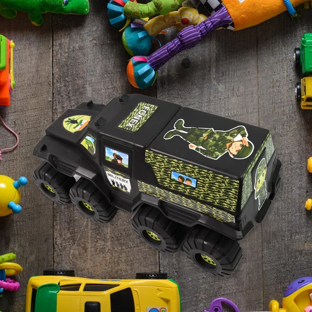 Military Toy Car – 8-Wheel Plastic Army Vehicle | Brain Horizon