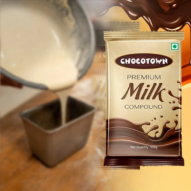 Milk Chocolate Compound Slab – Premium 500gm for Baking | Chocotown