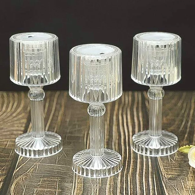 Mini Acrylic LED Desk Lamp – Crystal Design & Portable | Voltronic