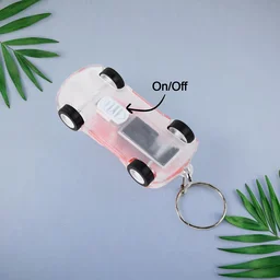 Mini Car LED Keychain Light – Bright Flashing Headlights Toy