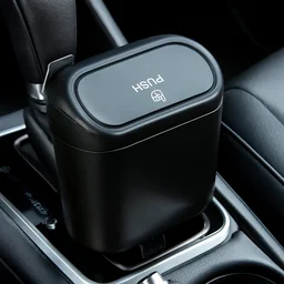 Mini Car Trash Can with Lid – Waterproof & Leak-Proof | Velvet Wheels