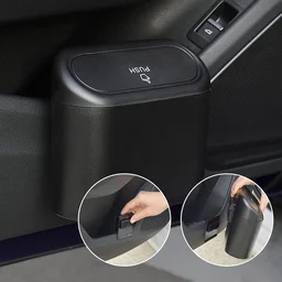 Mini Car Trash Can with Lid – Waterproof & Leak-Proof | Velvet Wheels