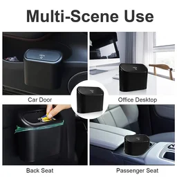 Mini Car Trash Can with Lid – Waterproof & Leak-Proof | Velvet Wheels