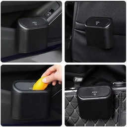 Mini Car Trash Can with Lid – Waterproof & Leak-Proof | Velvet Wheels