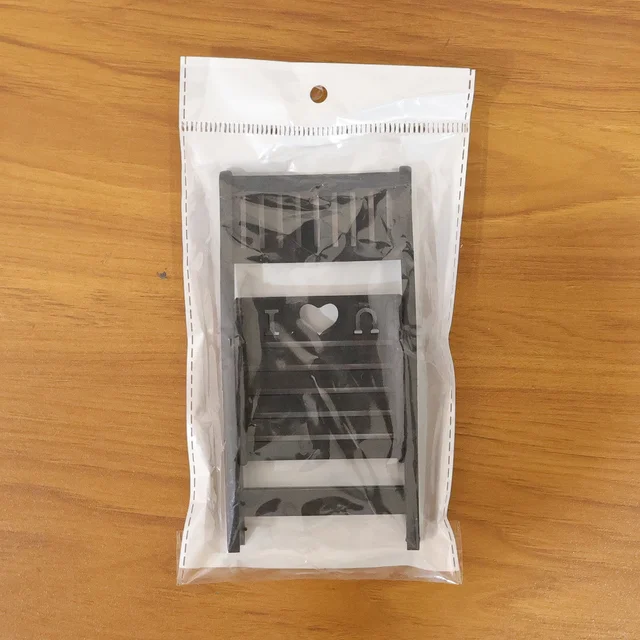 Mini Chair Mobile Stand – Foldable Black Phone Holder for Stable Viewing