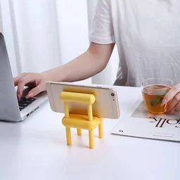 Mini Chair Phone Stand – Cute Wooden Desk Holder | Gambit