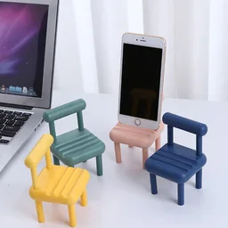 Mini Chair Phone Stand – Cute Wooden Desk Holder | Gambit