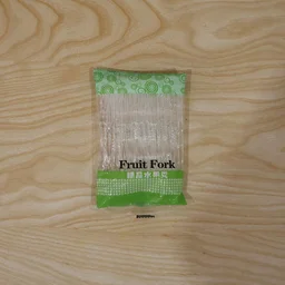 Mini Disposable Plastic Fruit Fork – Elegant Beaded Handle Design