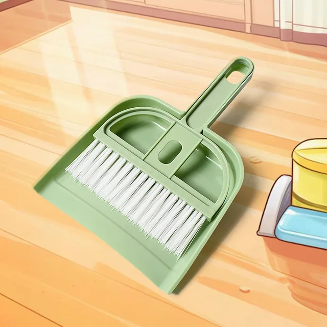 Mini Dustpan with Brush Set – Compact for Home & Office | Velvet Wipe