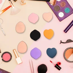 Mini Finger Makeup Powder Puff – Precise 8-Pcs Multicolor Set