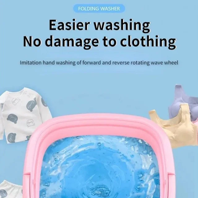 Mini Foldable Washing Machine – Portable Laundry Solution | Indo Glow