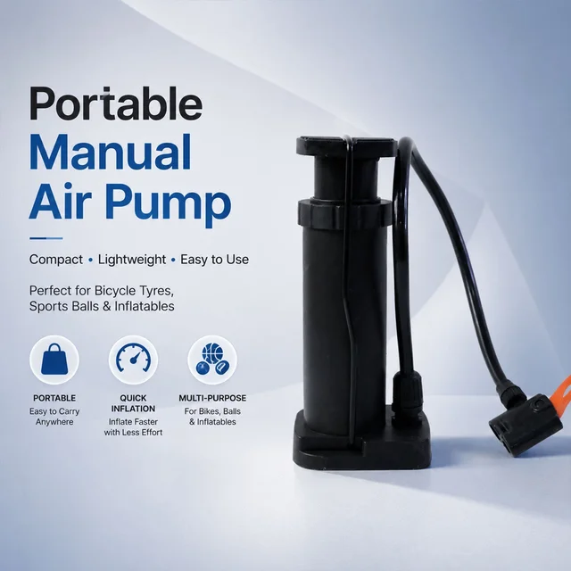 Mini Foot Pedal Air Pump – Portable High-Pressure Inflator for Bikes & Balls
