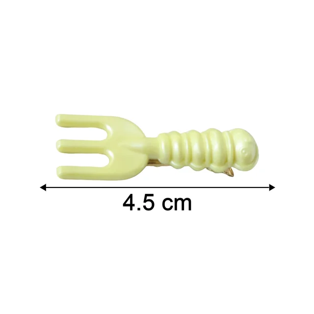 Mini Fork Hair Clips – Pastel Set of 4 for Girls & Women