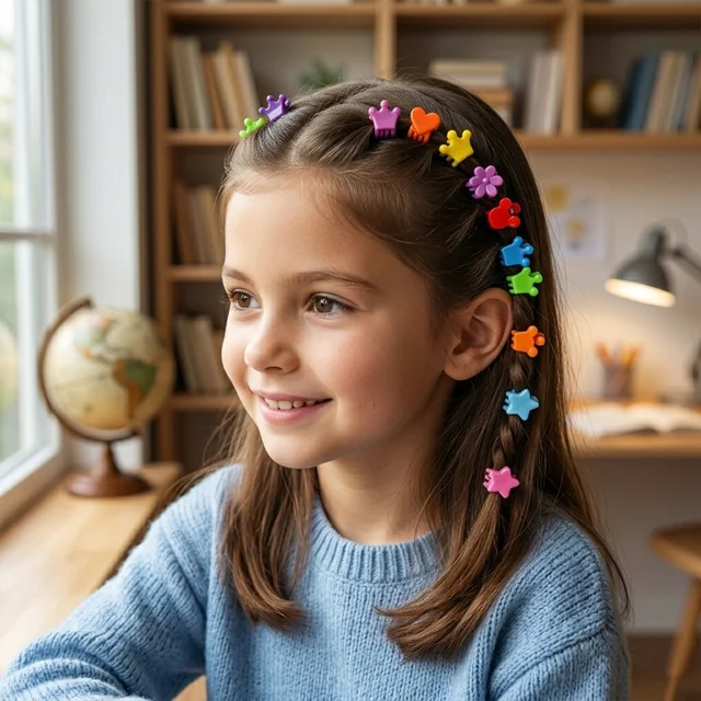 Mini Hair Claw Clips Set – Cute & Strong Grip Styling Accessories