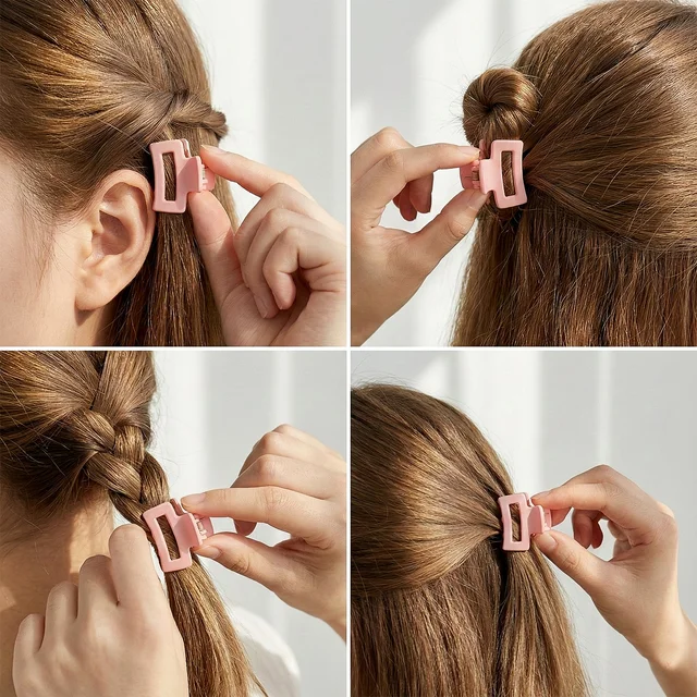Mini Hair Claw Clips Set – Durable & Stylish 12 Pc