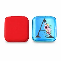 Mini Jewelry Organizer Box with Mirror – Portable Travel Case for Rings and Earrings