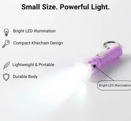 Mini LED Flashlight Keychain – Compact Bright Portable Torch