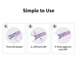 Mini LED Flashlight Keychain – Compact Bright Portable Torch