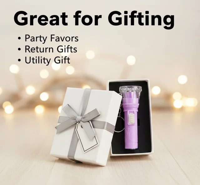 Mini LED Flashlight Keychain – Compact Bright Portable Torch