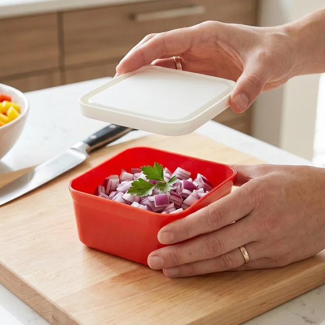 Mini Plastic Food Storage Container – Compact & Multipurpose Kitchen Organizer