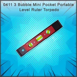 Mini Pocket Level – 3 Bubble Magnetic Torpedo Ruler | BoltForce