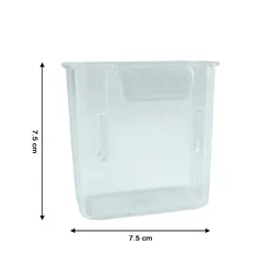 Mini Rack-Mount Storage Box – Space-Saving Transparent Organizer