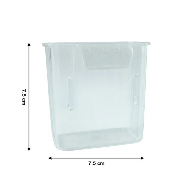Mini Rack-Mount Storage Box – Space-Saving Transparent Organizer