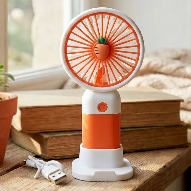 Mini Rechargeable Handheld Fan – Portable & USB Charging