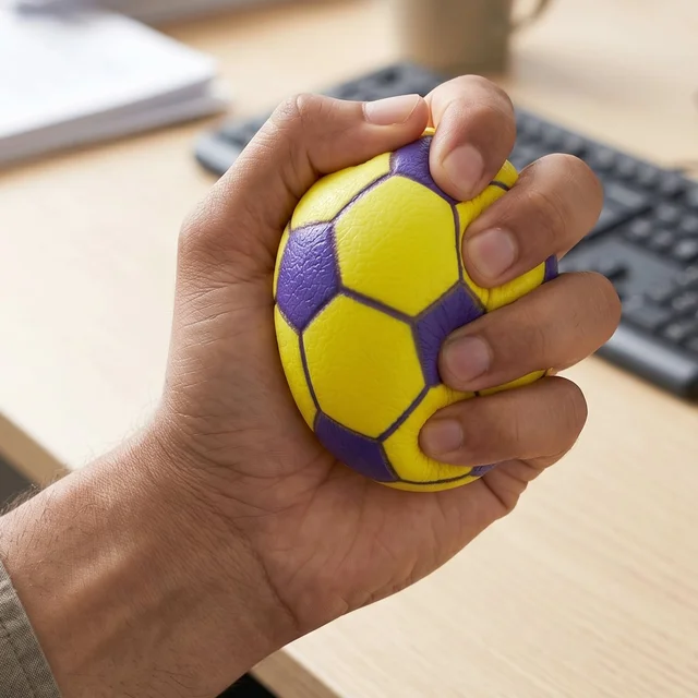 Mini Rubber Football Stress Ball – Compact Stress Relief Toy