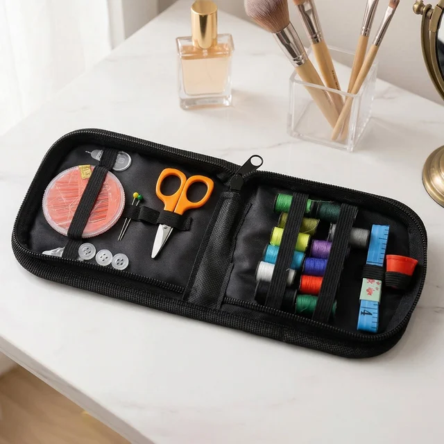 Mini Sewing Kit – 33 Pc Portable Stitching Set | FreshAura Homeware