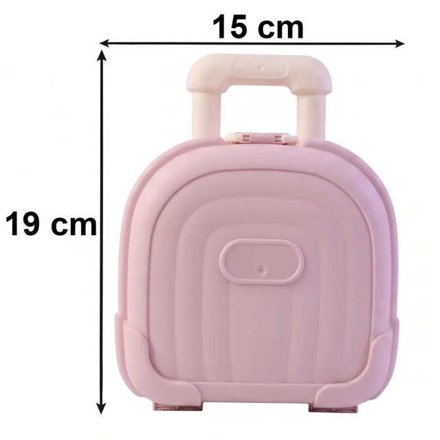 Mini Suitcase Storage Box, Cute & Reusable Travel Organizer