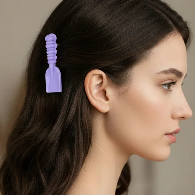 Mini Tool Shape Hair Clips – Stylish 4-Piece Snap Set