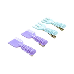 Mini Tool Shape Hair Clips – Stylish 4-Piece Snap Set