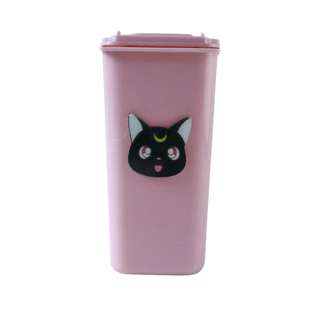 Mini Trash Can Pen Stand – Cute Desk Organizer with Lid