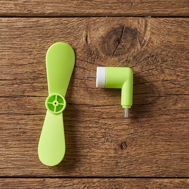 Mini USB Fan Portable Mobile Phone Plug In Cooling Fan Soft Blades (1 Pc)