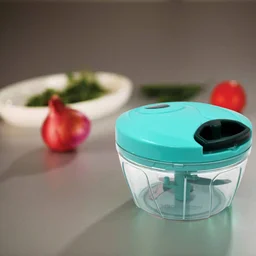 Mini Vegetable Chopper – 550ml, 3 Blades for Quick Prep | Bathora