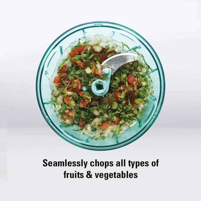 Mini Vegetable Chopper – 550ml, 3 Blades for Quick Prep | Bathora