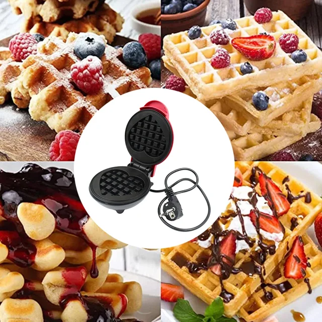 Mini Waffle Maker – Compact Non-Stick Quick Breakfast Iron