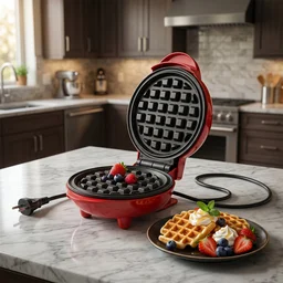 Mini Waffle Maker – Non-Stick, Compact & Easy to Use | Chef's Embrace