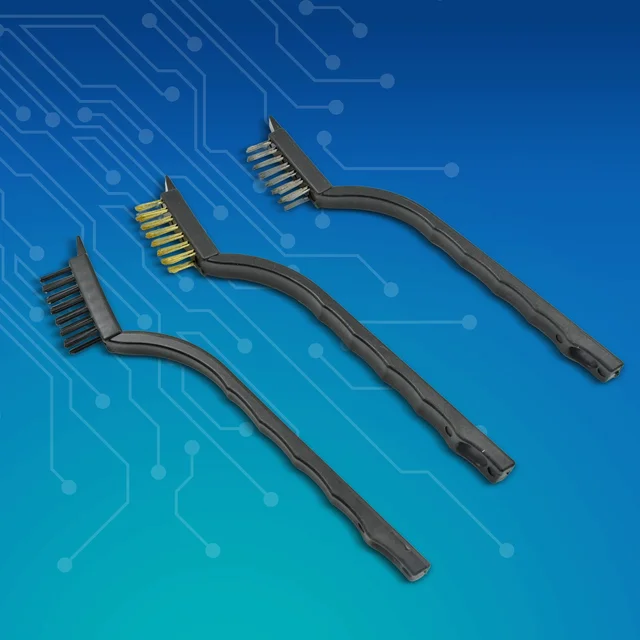 Mini Wire Brush Set – Steel, Nylon, Brass for Cleaning |