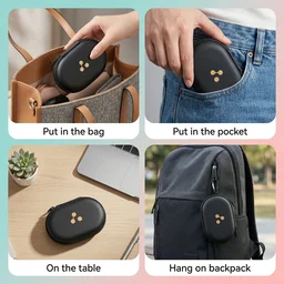 Mix Design Hard Shell Charging Cable and Adapter Storage Case (1 Pc)