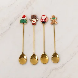 Mix Golden Cartoon Spoon Set – Stylish & Durable Tableware
